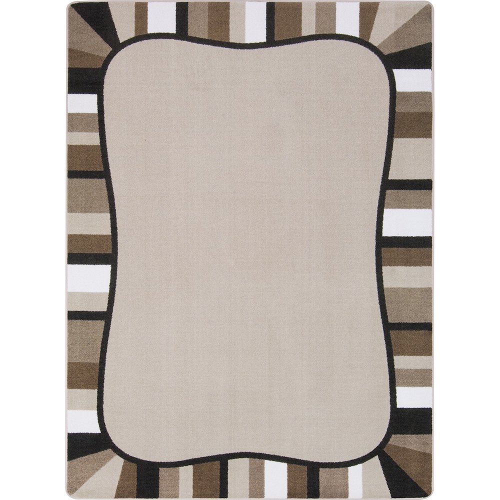 Kid Essentials Colorful Accents 5'4" x 7'8" Area Rug in Color Neutral. Picture 1