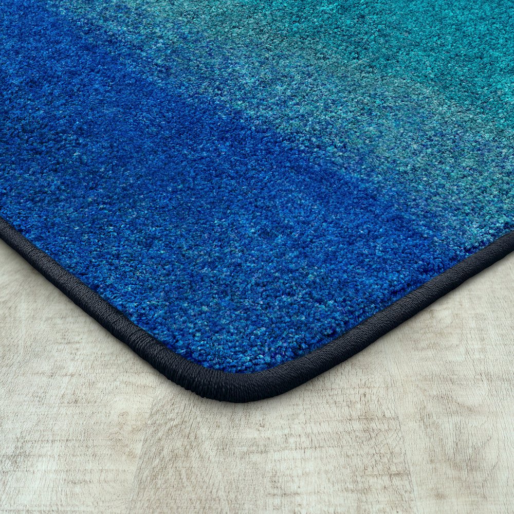 Kid Essentials Colorwash 5'4" x 7'8" Area Rug in Color Marine. Picture 2