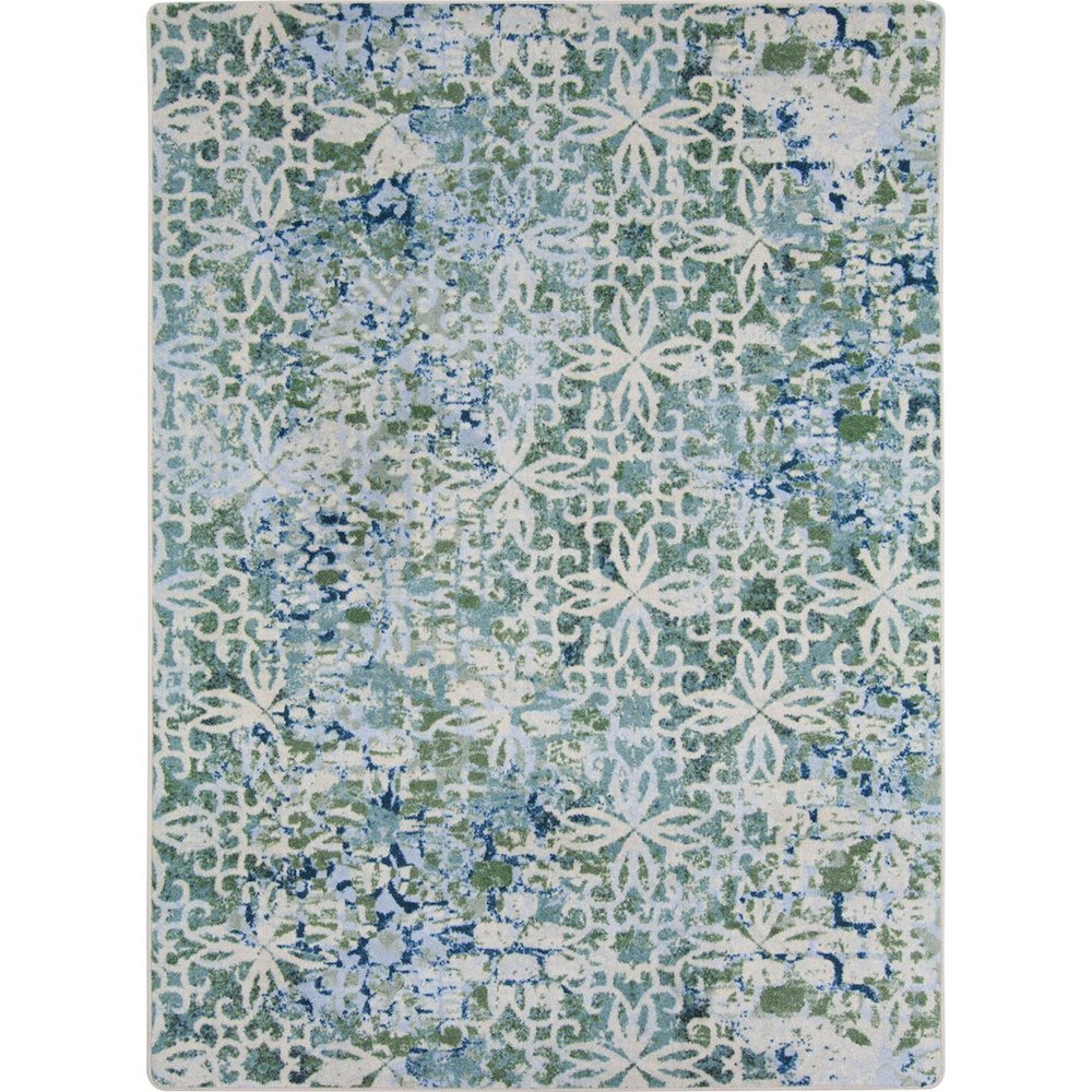First Take Composite 3'10" x 5'4" Area Rug in Color Sea Green. Picture 1