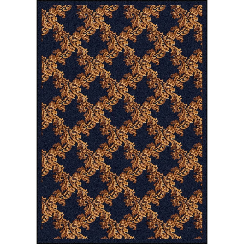 Any Day Matinee Corinth 3'10" x 5'4" Area Rug in Color Navy. Picture 1