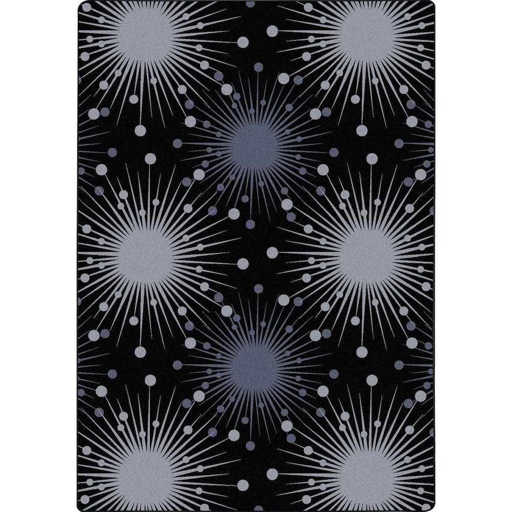 Kaleidoscope Cosmopolitan 5'4" x 7'8" Area Rug in Color Silver. Picture 1