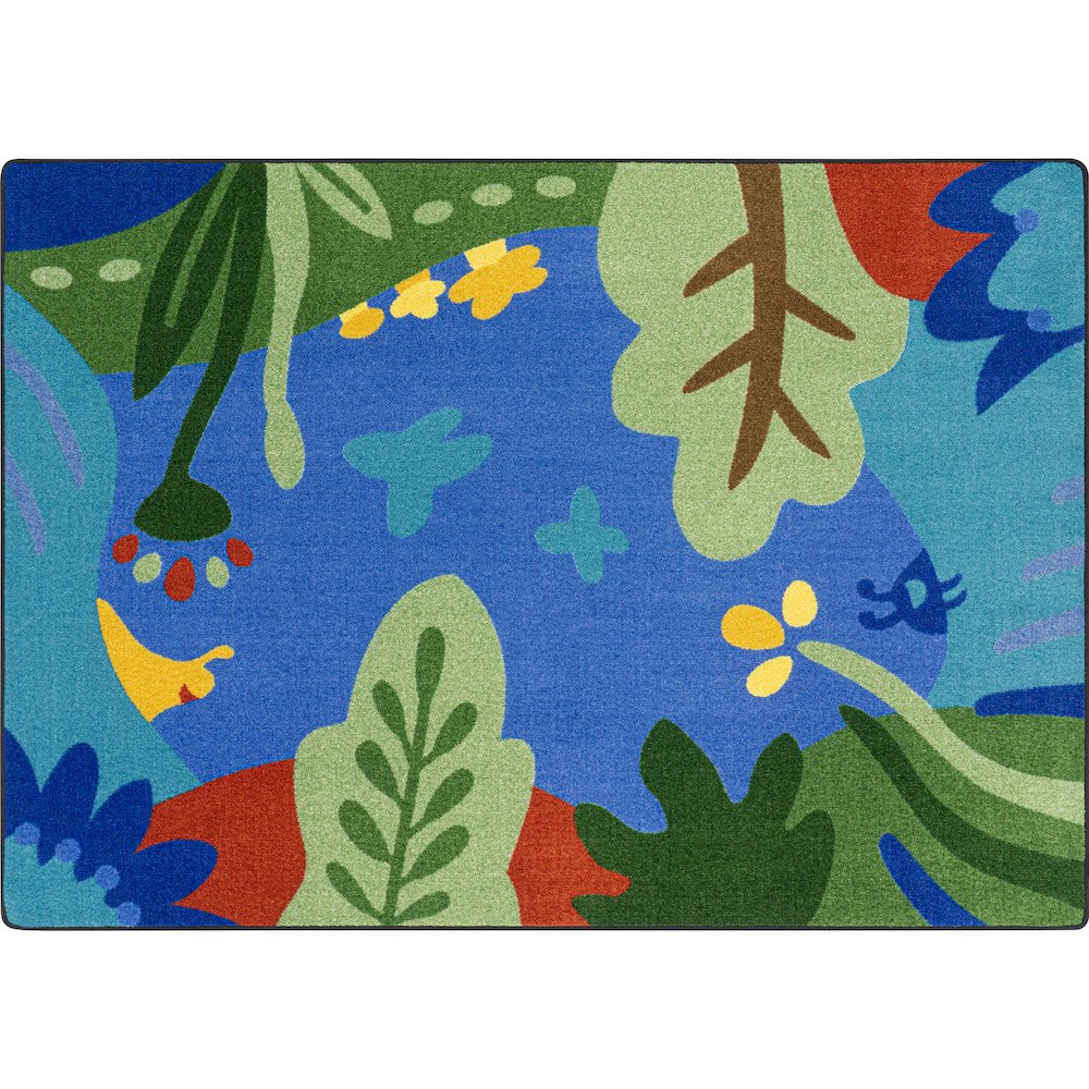 Curious World 5'4" x 7'8" Area Rug in Color Multi. Picture 5