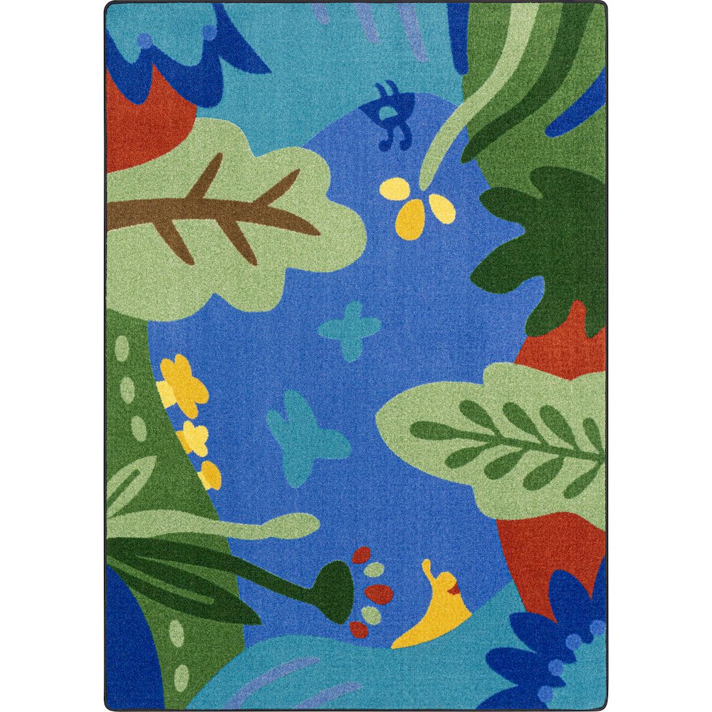 Curious World 5'4" x 7'8" Area Rug in Color Multi. Picture 1