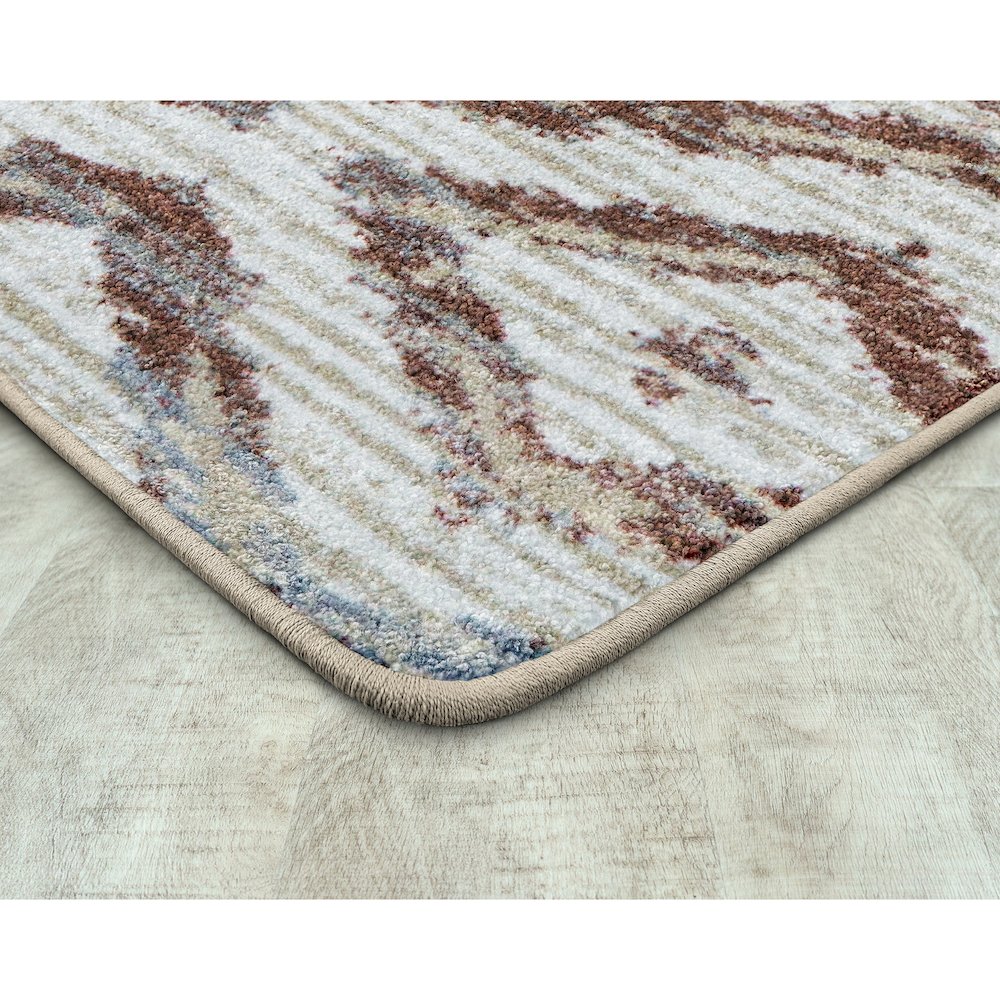 Diamond Oasis 3'10" x 5'4" Area Rug in Color Terracotta. Picture 2