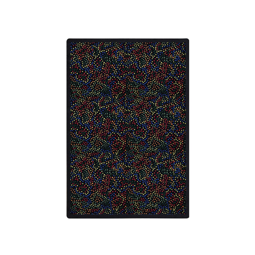 Kaleidoscope Dots Aglow 3'10" x 5'4" Area Rug in Color Multi. Picture 1