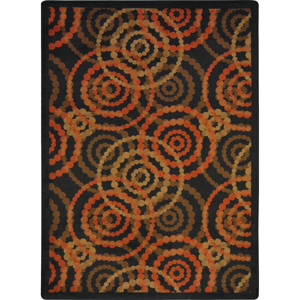 Kid Essentials Dottie 7'8" x 10'9" Area Rug in Color Warm Earth. Picture 1