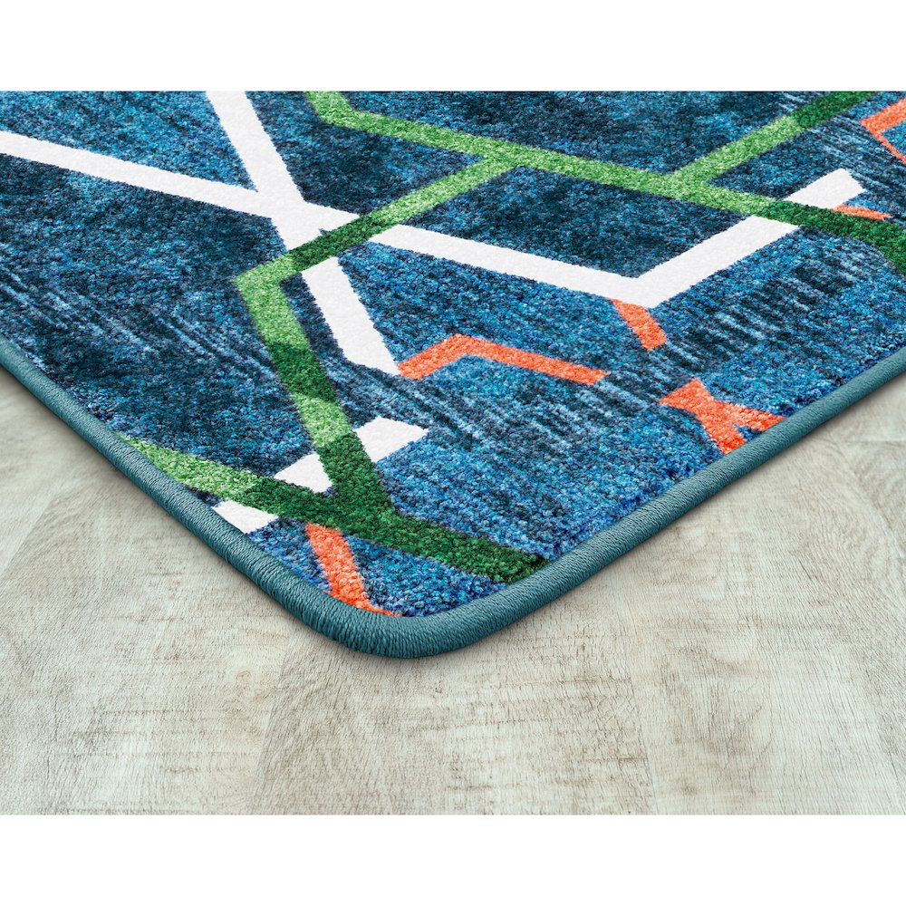 First Take Double Helix 3'10" x 5'4" Area Rug in Color Citrus. Picture 2