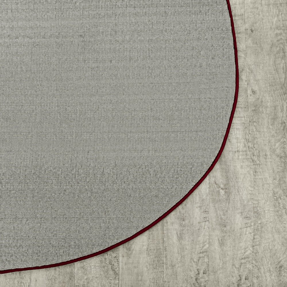 Kid Essentials Endurance 6' x 9' Oval Area Rug in Color Burgundy. Picture 5