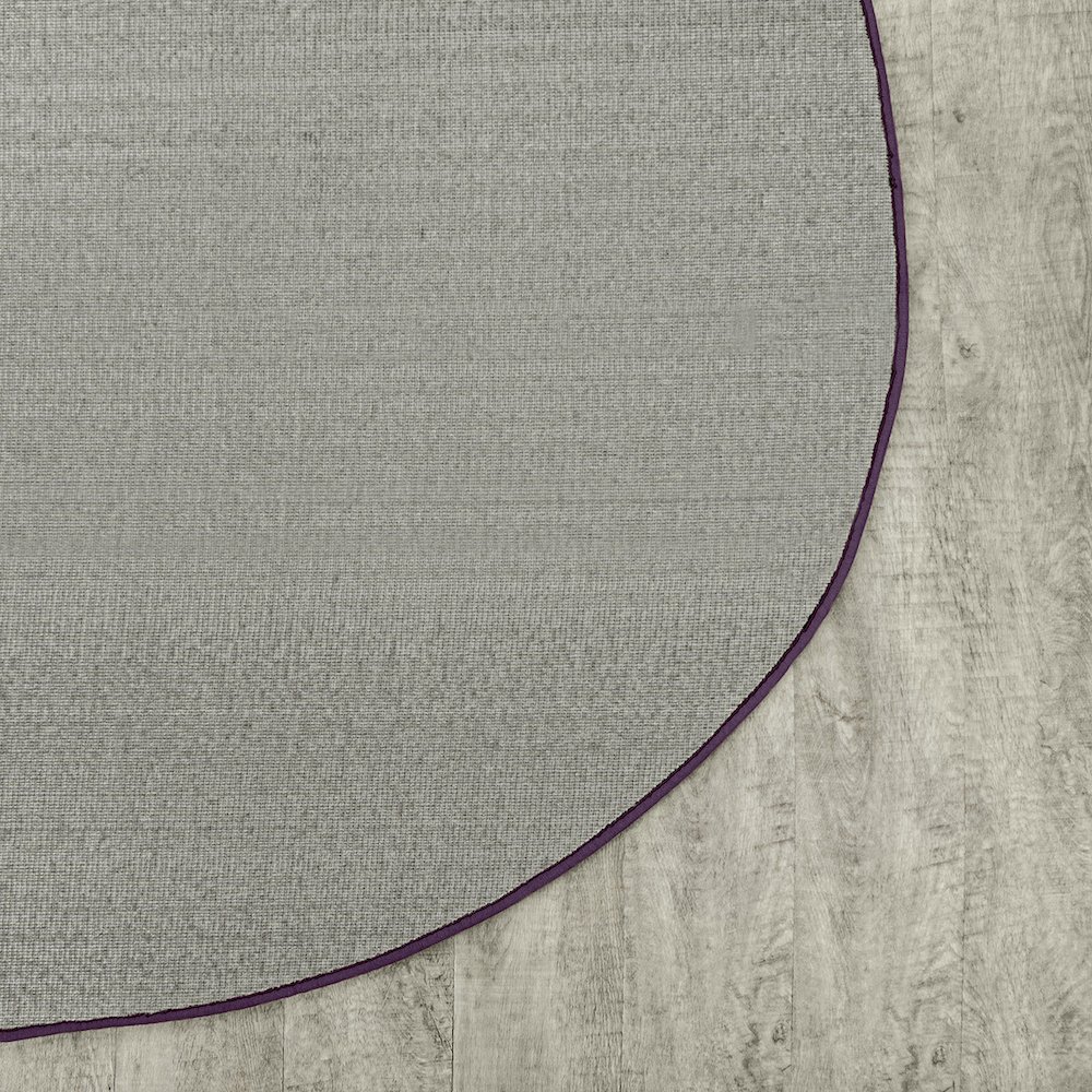 Kid Essentials Endurance 6' x 9' Oval Area Rug in Color Purple. Picture 5