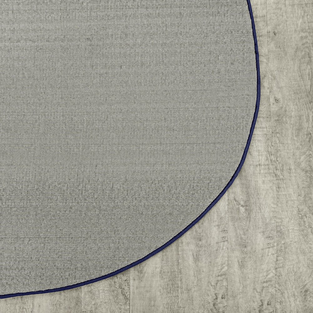 Kid Essentials Endurance 6' x 9' Oval Area Rug in Color Royal Blue. Picture 5