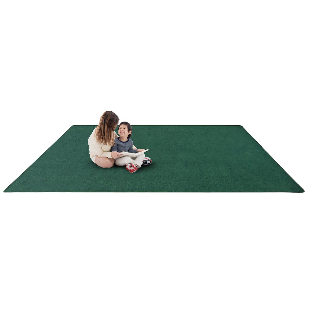 Kid Essentials Endurance 6' x 6' Area Rug in Color Forest. Picture 4