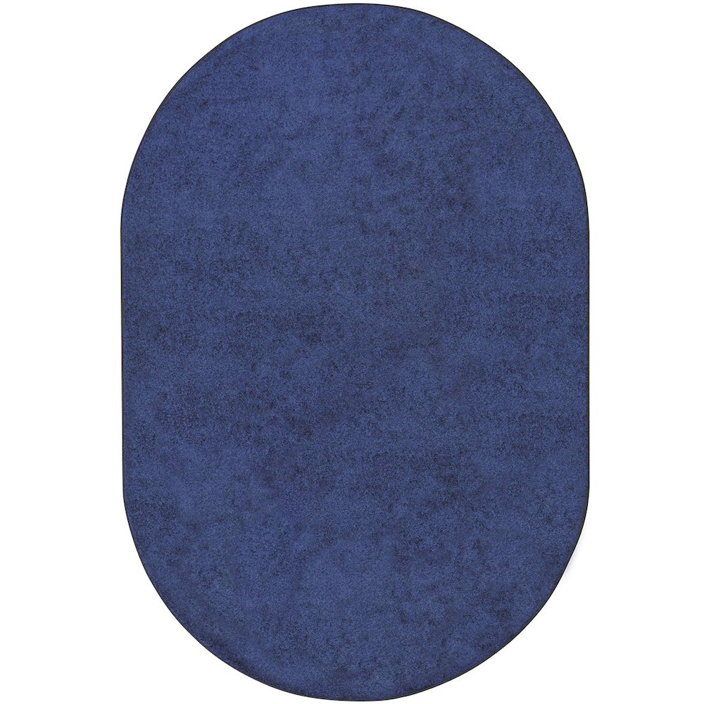 Kid Essentials Endurance 6' x 9' Oval Area Rug in Color Midnight Sky. Picture 1