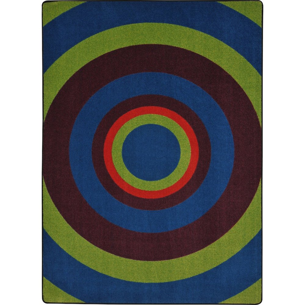Kid Essentials Fascinate 5'4" x 7'8" Area Rug in Color Tropics. Picture 1