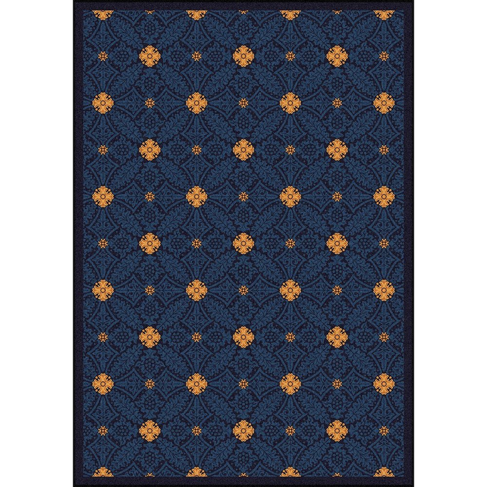 Any Day Matinee Fort Wood 3'10" x 5'4" Area Rug in Color Navy. Picture 1