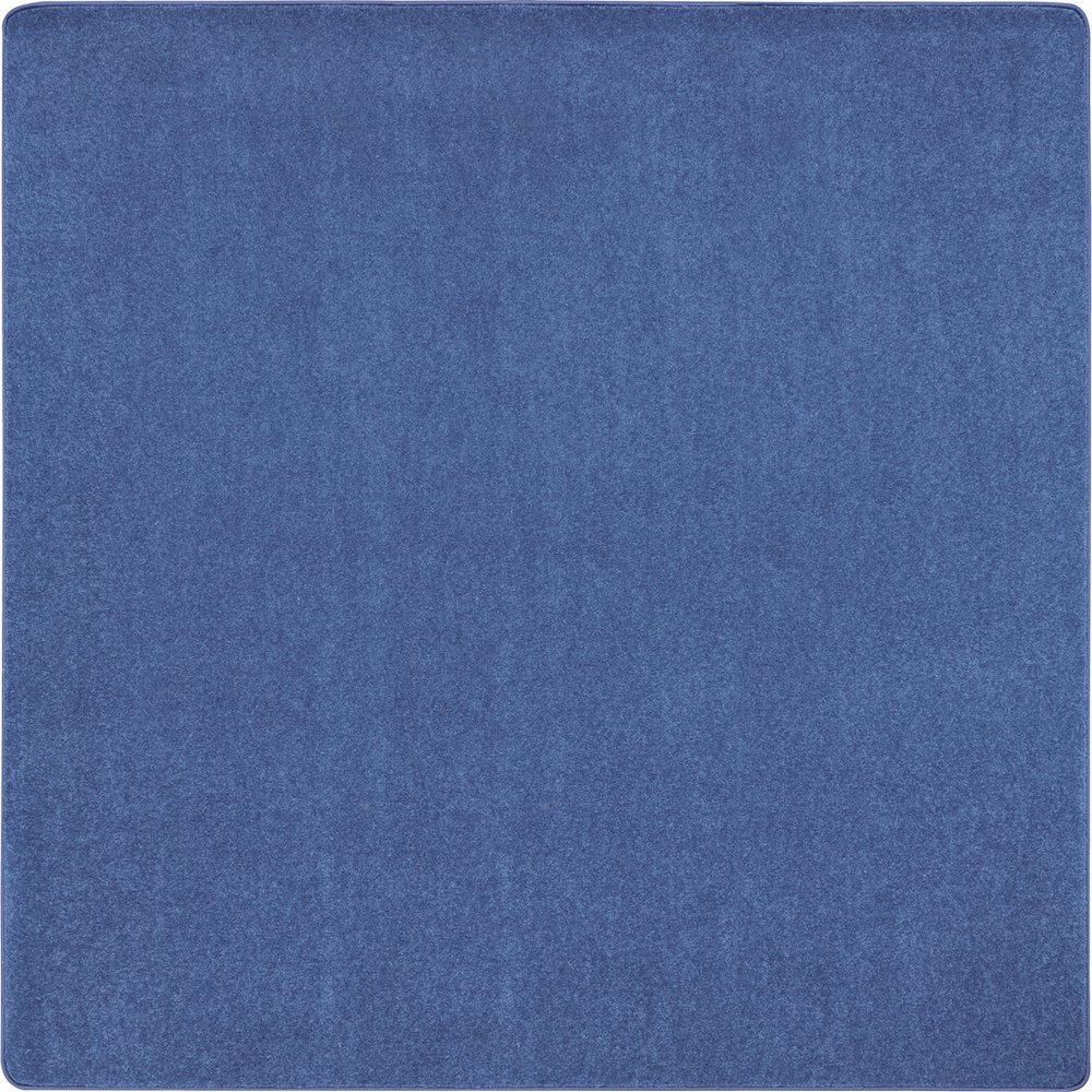 Kid Essentials Just Kidding 6' x 6'  Area Rug in Color Cobalt Blue. Picture 1