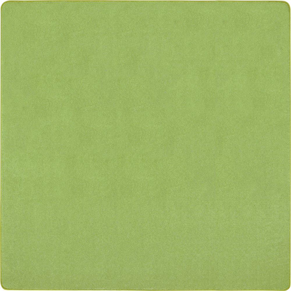 Kid Essentials Just Kidding 6' x 6'  Area Rug in Color Lime Green. Picture 1