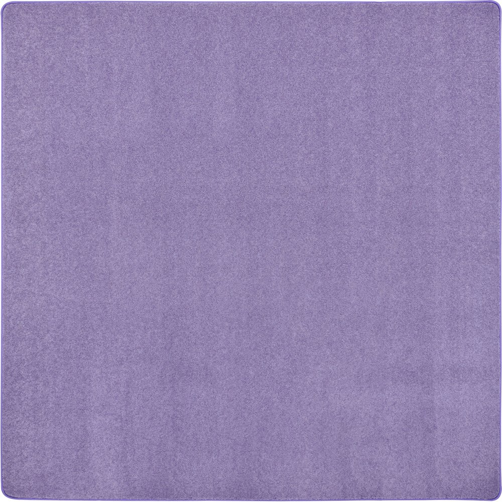 Kid Essentials Just Kidding 6' x 6'  Area Rug in Color Very Violet. Picture 1