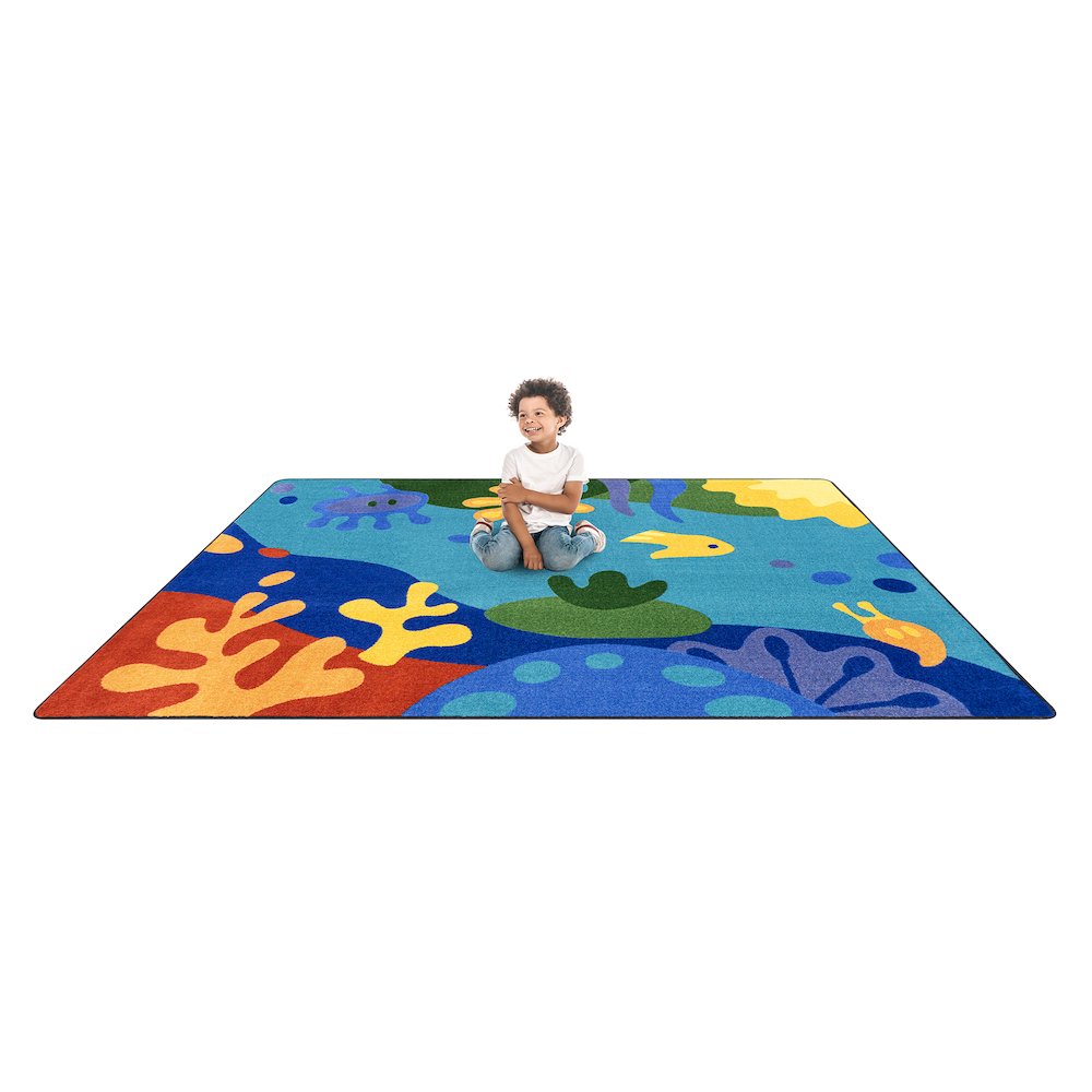 Just Pretend 5'4" x 7'8" Area Rug in Color Multi. Picture 4