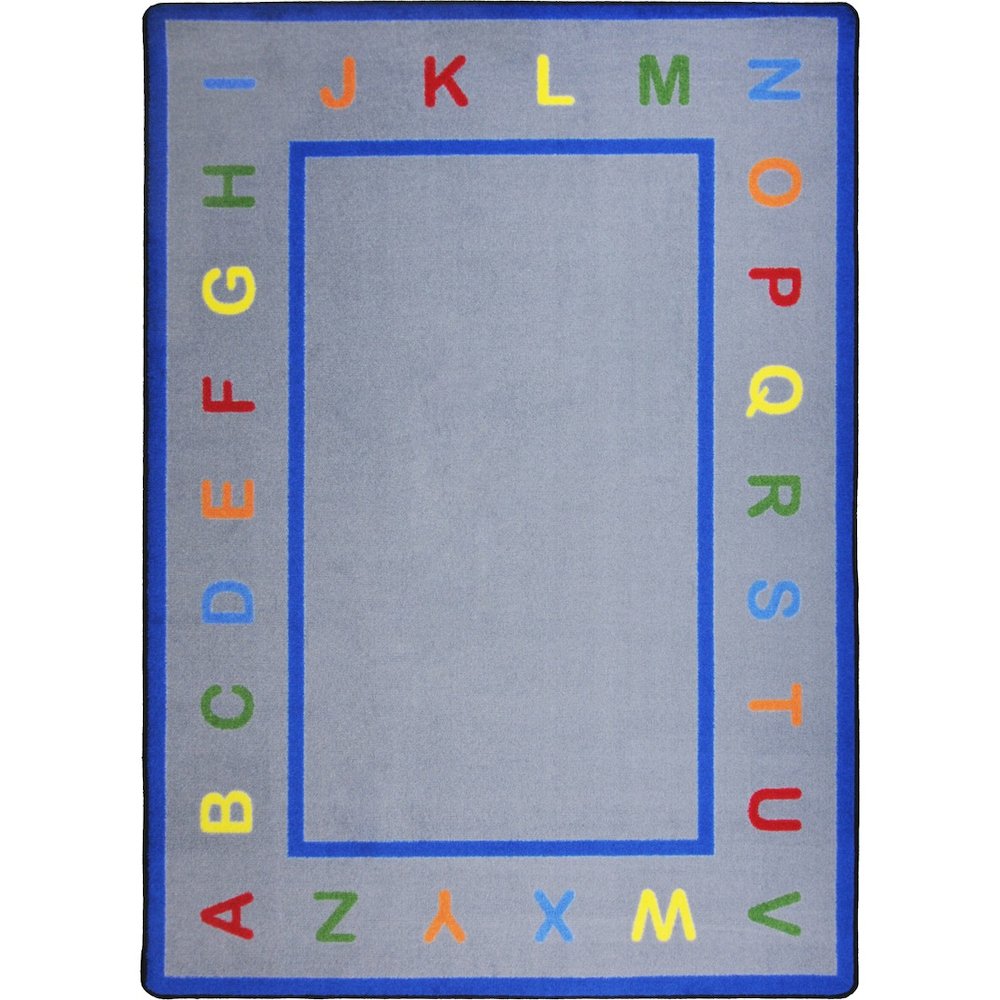 Kid Essentials Learn Your Letters 5'4" x 7'8" Area Rug in Color Multi. Picture 1