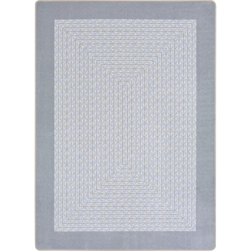 Kid Essentials Like Home 3'10" x 5'4" Area Rug in Color Silver. Picture 1