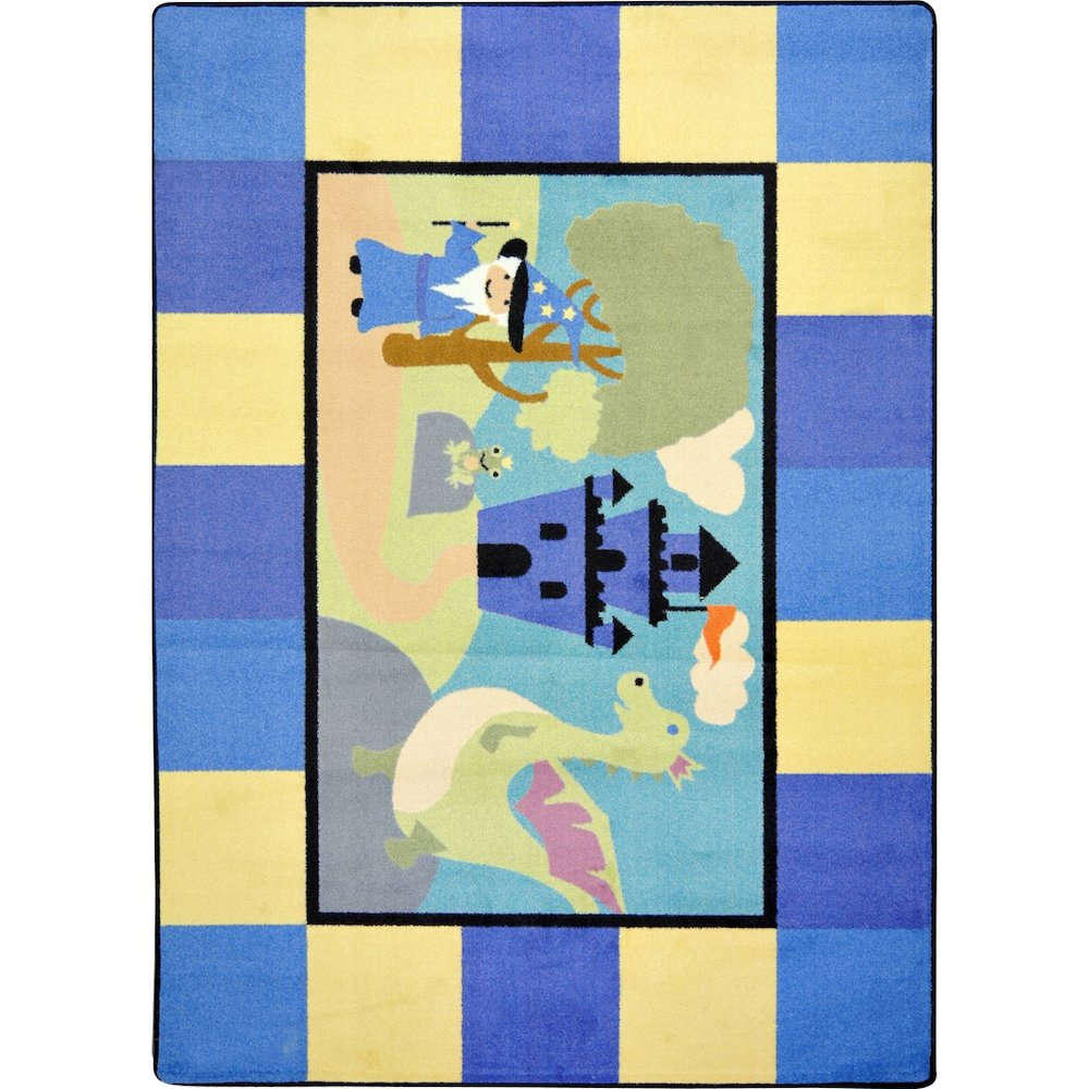 Kid Essentials Lil' Wizard 3'10" x 5'4" Area Rug in Color Multi. Picture 1