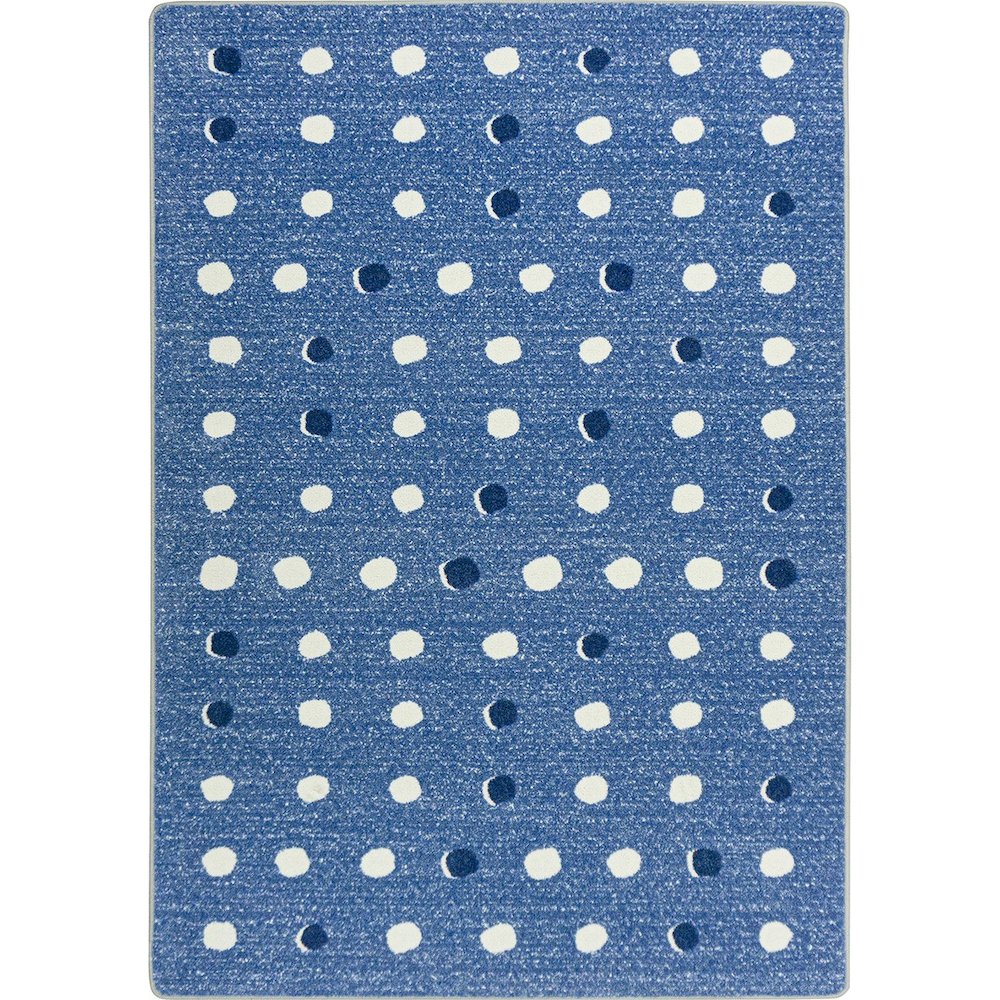 Claremont Kids Little Moons 3'10" x 5'4" Area Rug in Color Blue Skies. Picture 1