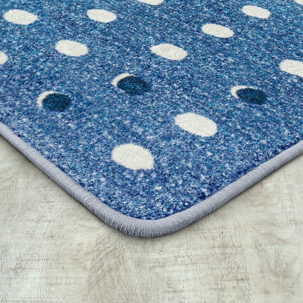 Claremont Kids Little Moons 3'10" x 5'4" Area Rug in Color Blue Skies. Picture 2