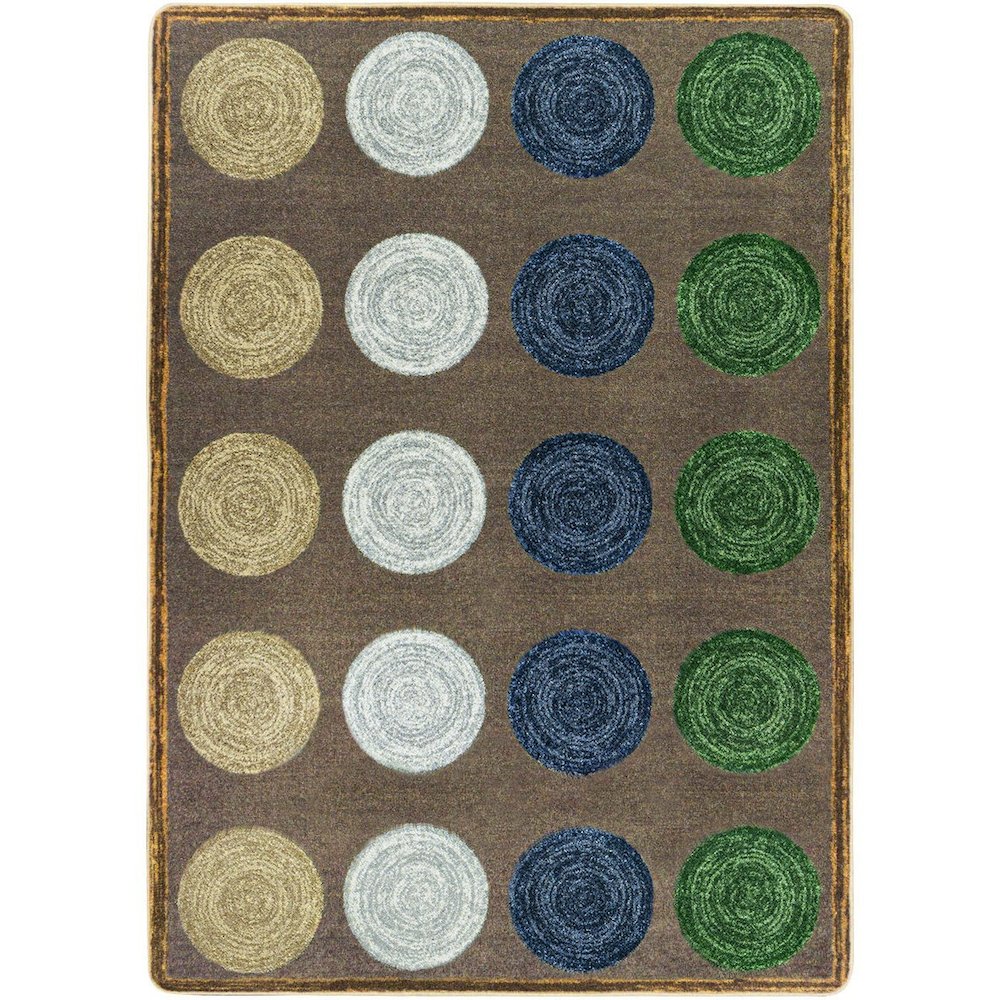 Kid Essentials Mindful Seating 5'4" x 7'8" Area Rug in Color Multi. Picture 1