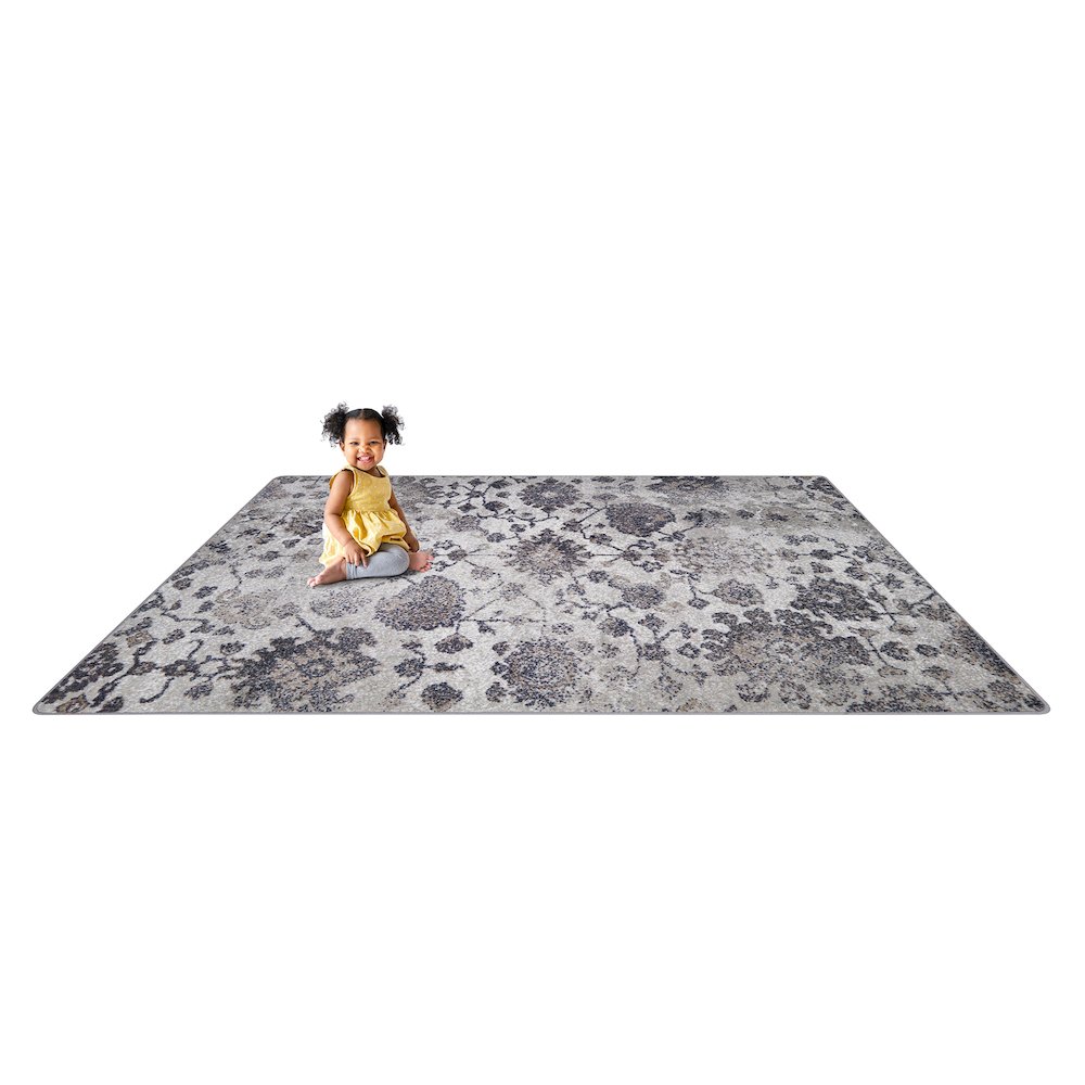 Mojave Bloom 3'10" x 5'4" Area Rug in Color Twilight. Picture 4