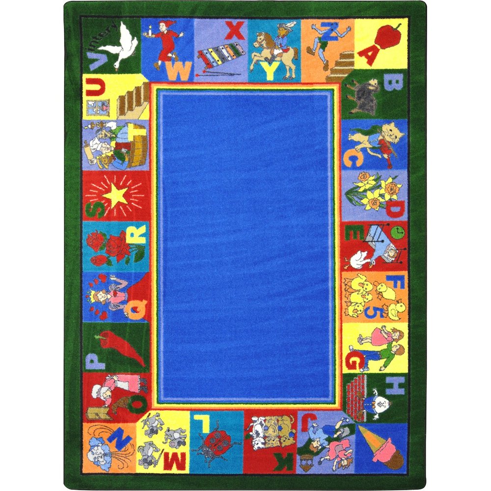 Kid Essentials My Favorite Rhymes 5'4" x 7'8" Area Rug in Color Multi. Picture 1