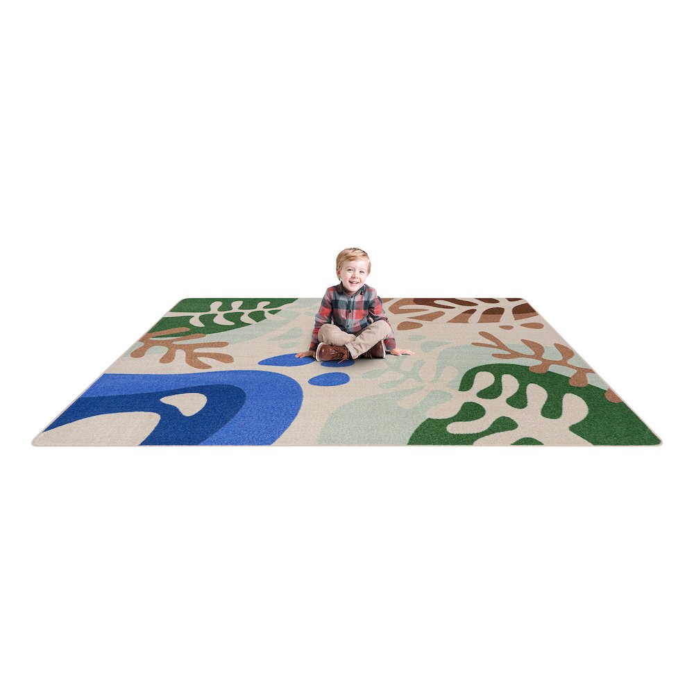Nature Forms 3'10" x 5'4" Area Rug in Color Multi. Picture 4