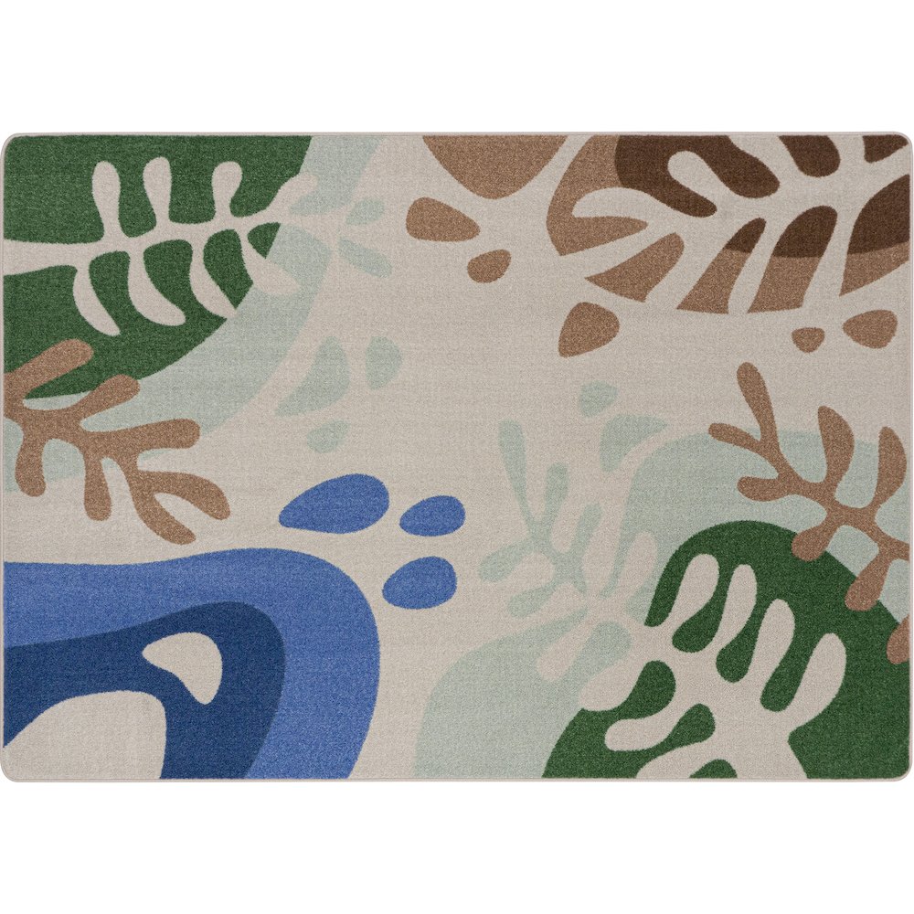 Nature Forms 3'10" x 5'4" Area Rug in Color Multi. Picture 5