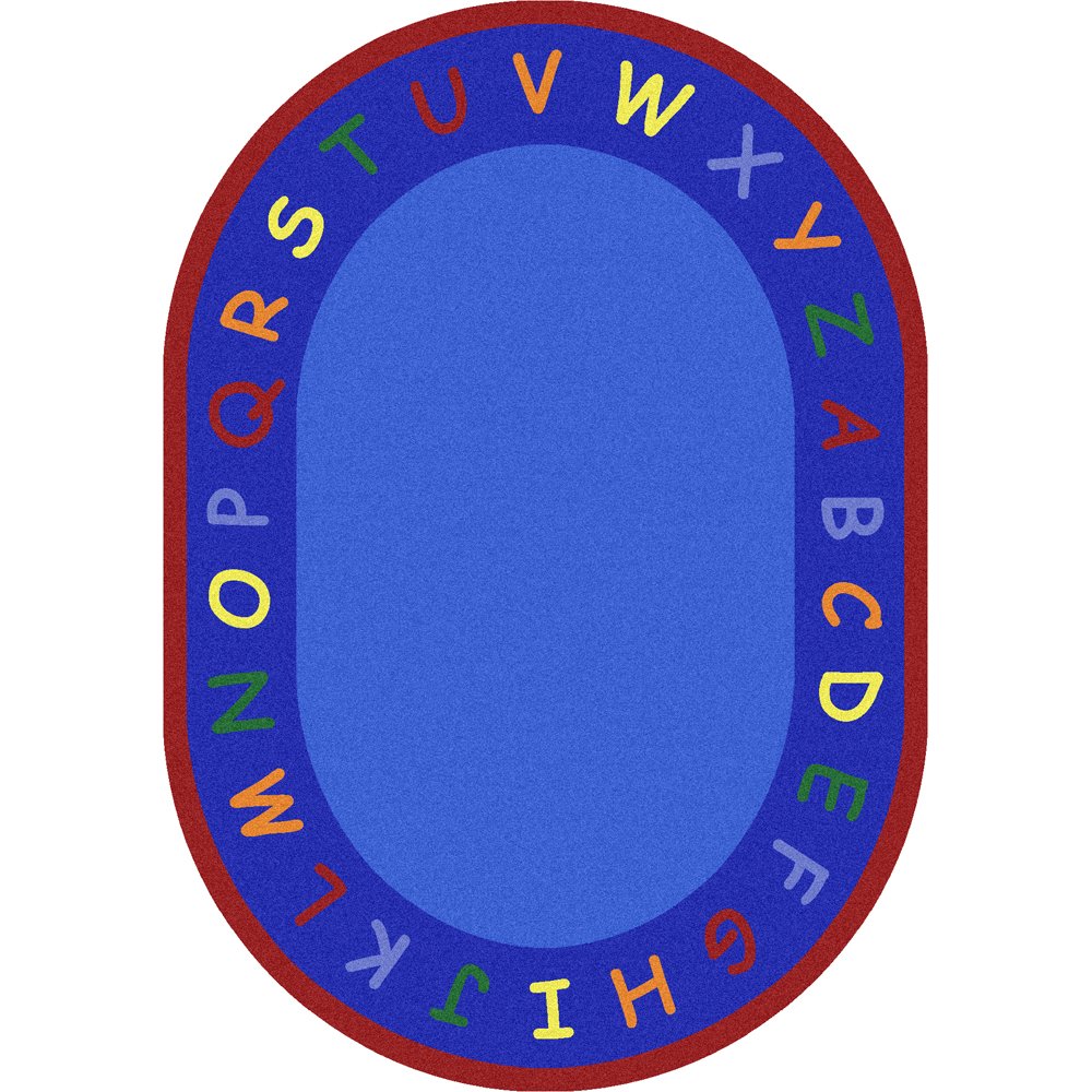Kid Essentials New Beginnings 5'4" x 7'8" Oval Area Rug in Color Multi. Picture 1