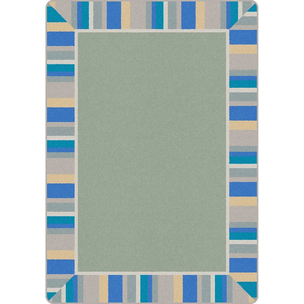 Kid Essentials Off the Cuff 3'10" x 5'4" Area Rug in Color Sage. Picture 1