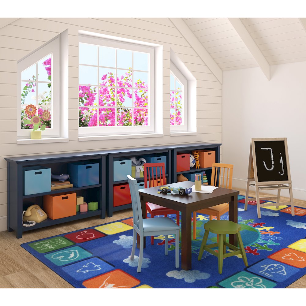 Kid Essentials One World 10'9" x 13'2" Area Rug in Color Primary. Picture 4