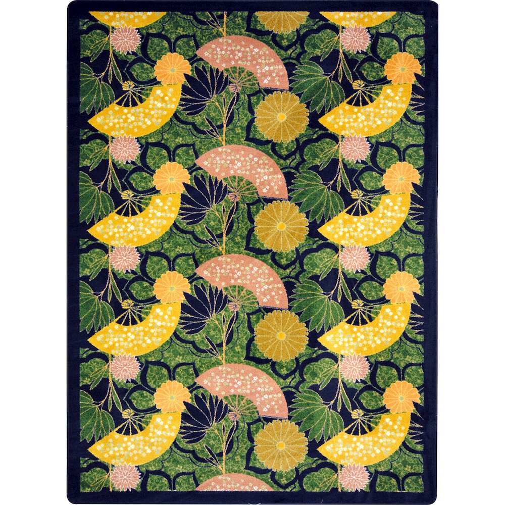 Kaleidoscope Pacific Rim 3'10" x 5'4" Area Rug in Color Olive. Picture 1