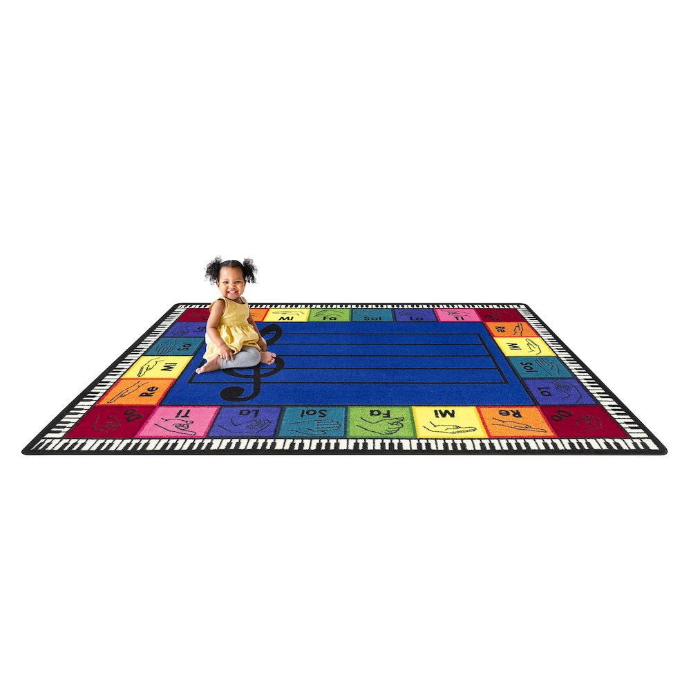 Pitch Perfect 5'4" x 7'8" Area Rug in Color Multi. Picture 4