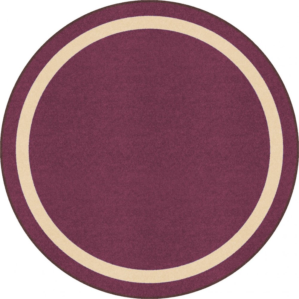 Kid Essentials Portrait 7'7" Round Area Rug in Color Heather. Picture 1