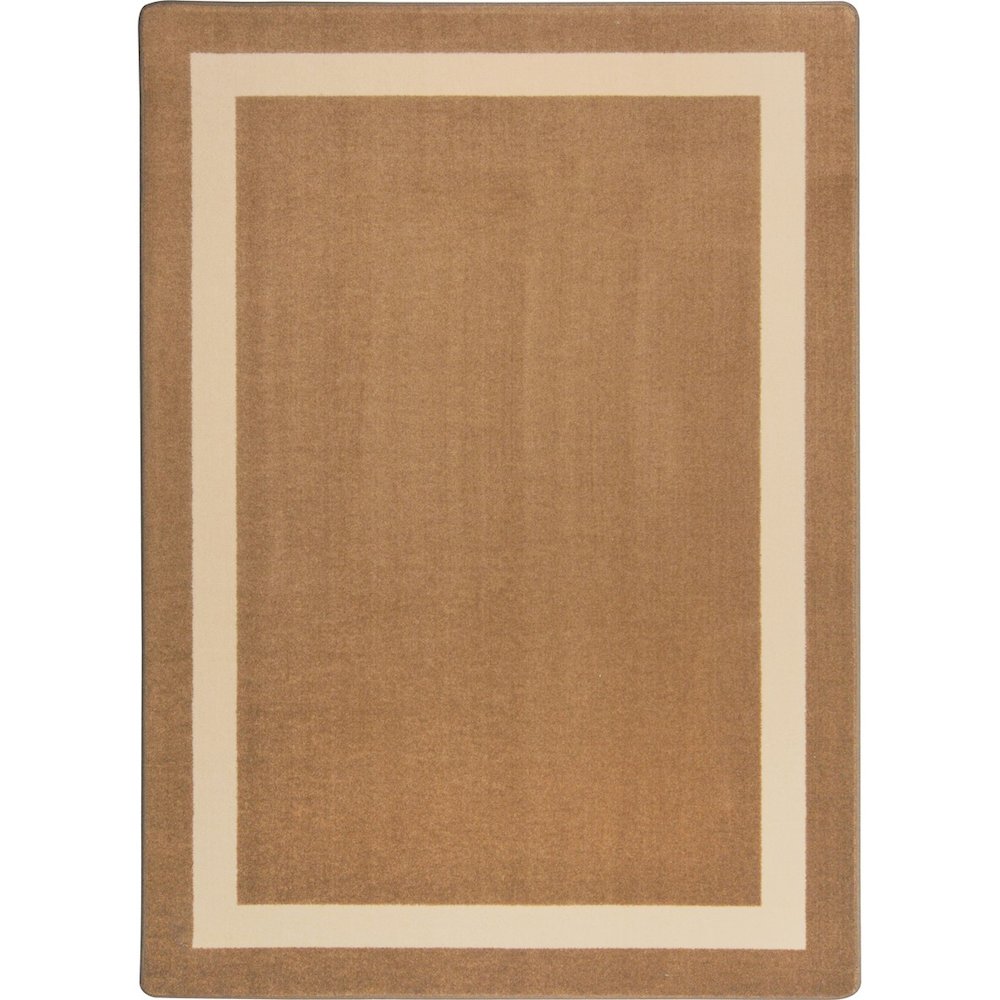Kid Essentials Portrait 3'10" x 5'4" Area Rug in Color Mocha. Picture 1