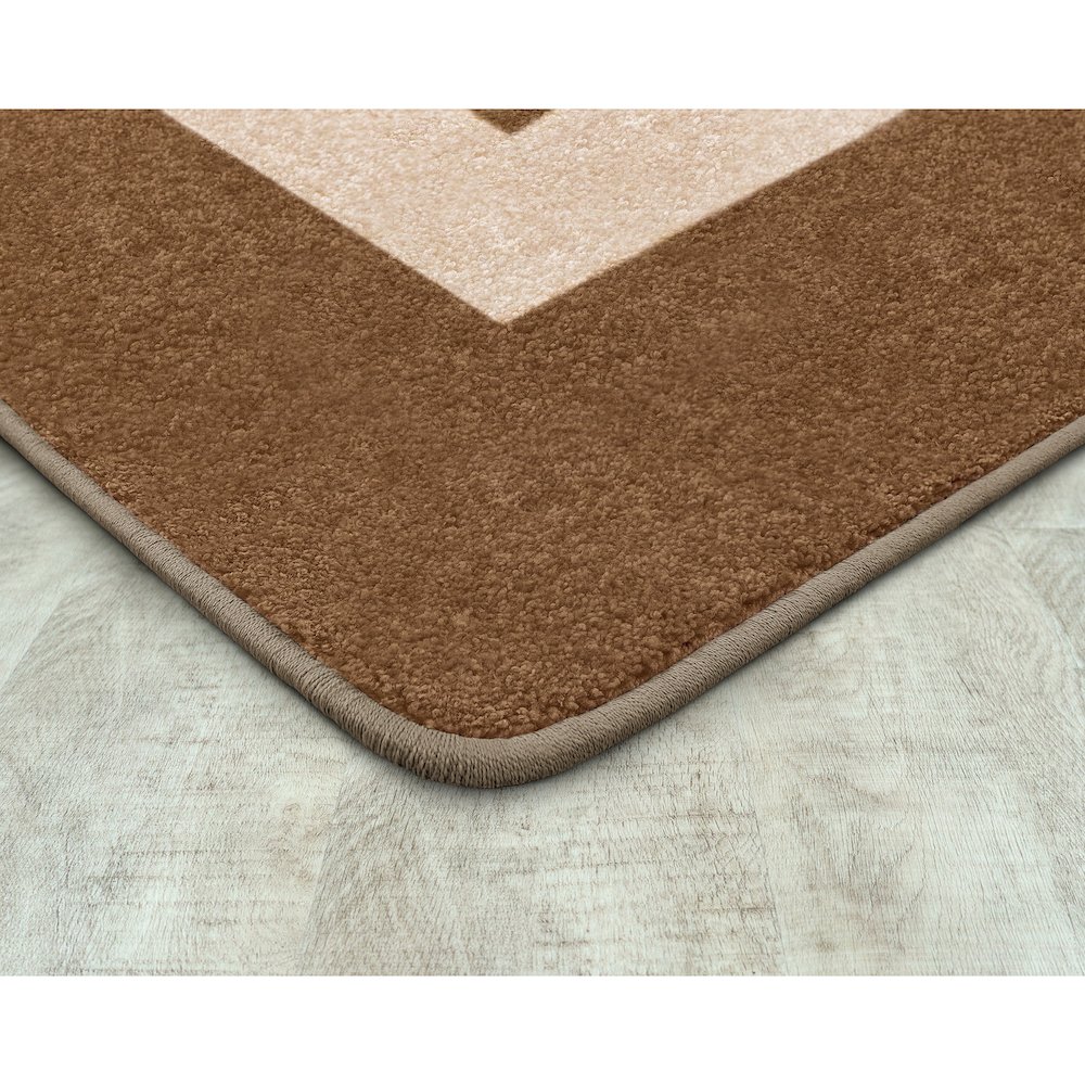Kid Essentials Portrait 3'10" x 5'4" Area Rug in Color Mocha. Picture 2