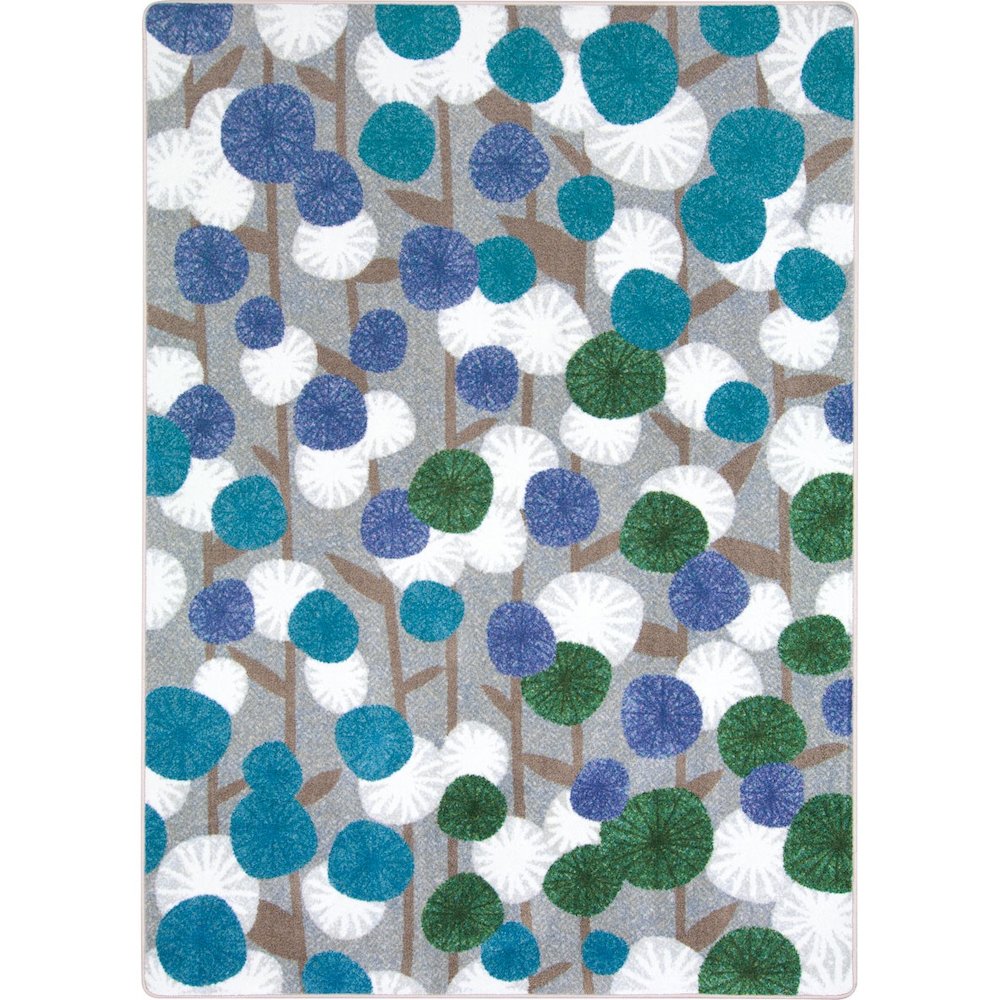 First Take Posy Grove 3'10" x 5'4" Area Rug in Color Peacock. Picture 1