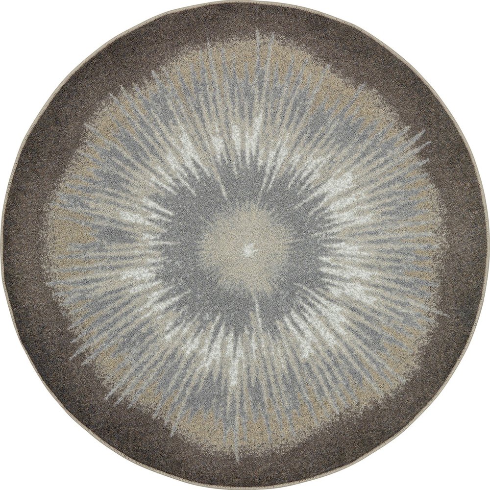 Kid Essentials Rare Earth 5'4" Round Area Rug in Color Woodland. Picture 1