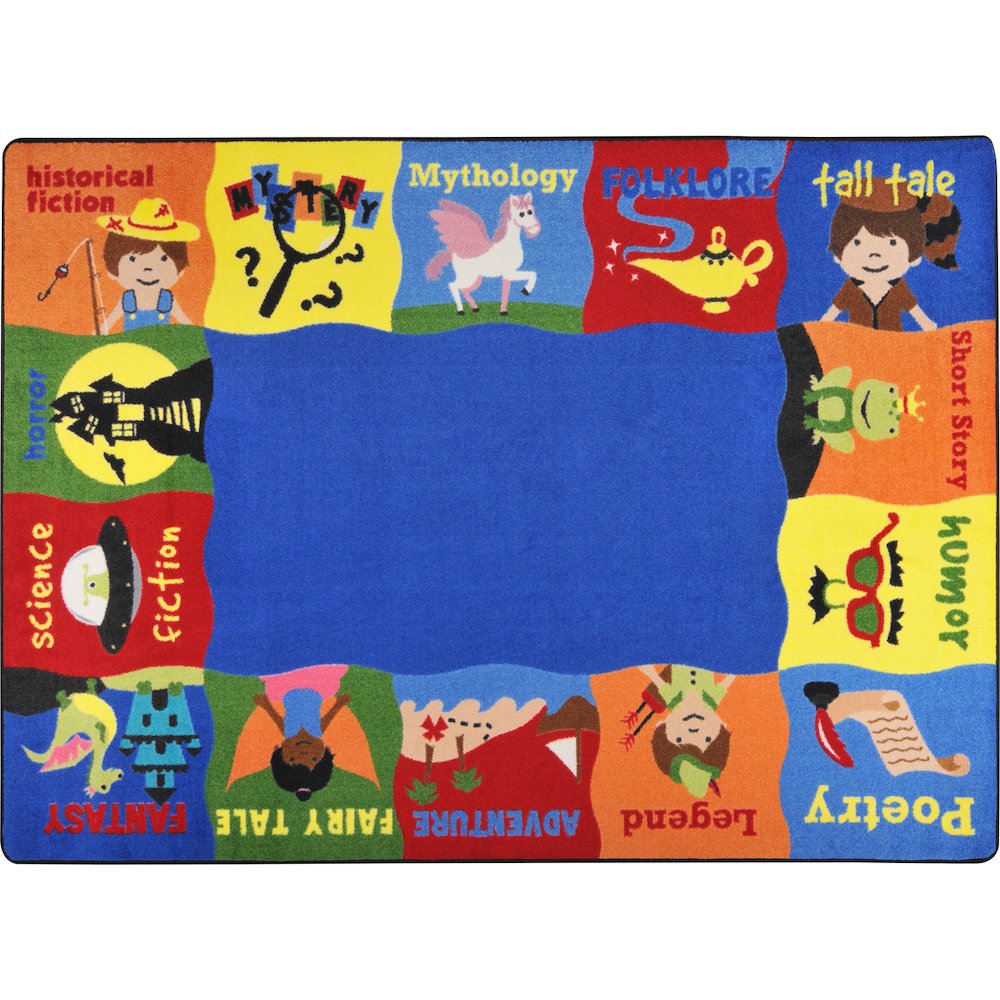 Kid Essentials Read Me A Story 10'9" x 13'2" Area Rug in Color Multi. Picture 2