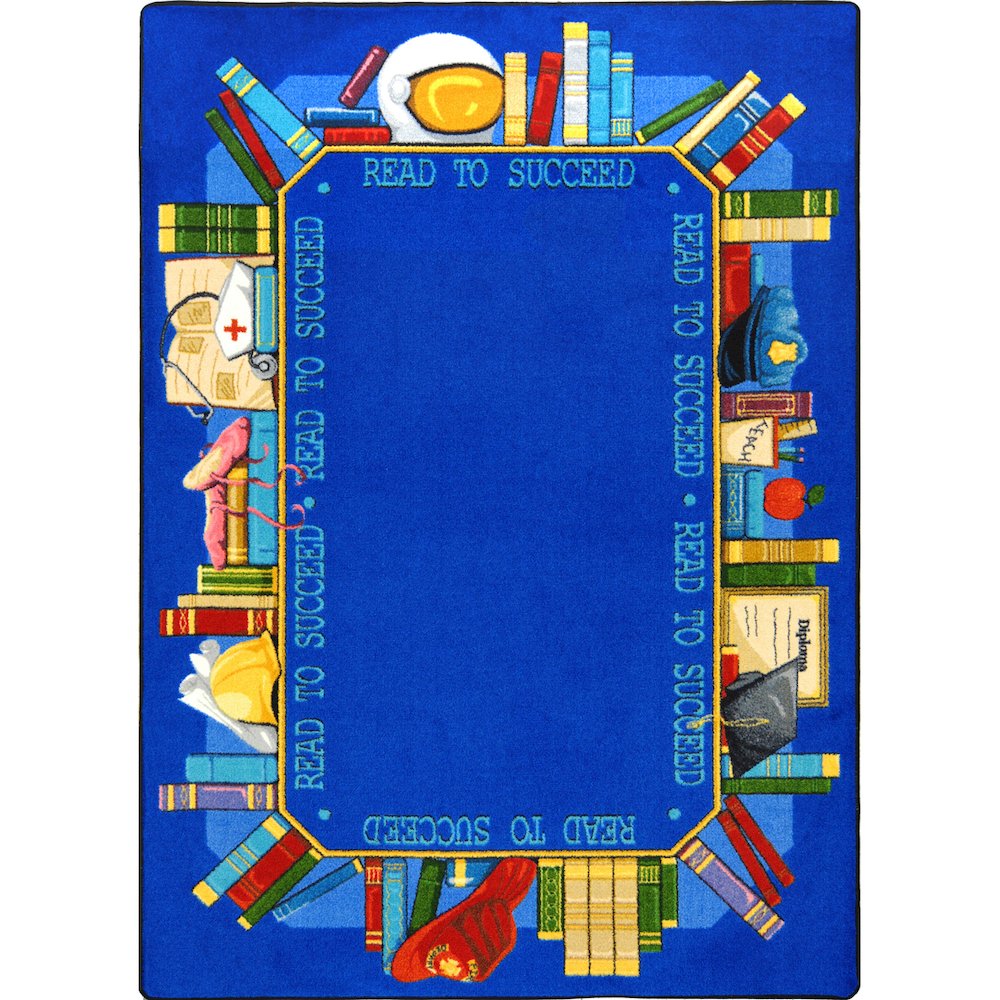 Kid Essentials Read to Succeed 3'10" x 5'4" Area Rug in Color Multi. Picture 1
