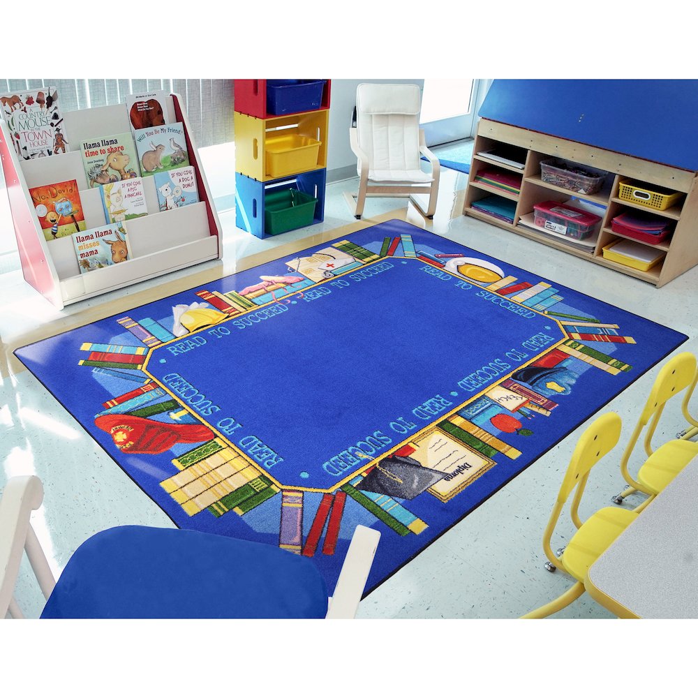 Kid Essentials Read to Succeed 3'10" x 5'4" Area Rug in Color Multi. Picture 3