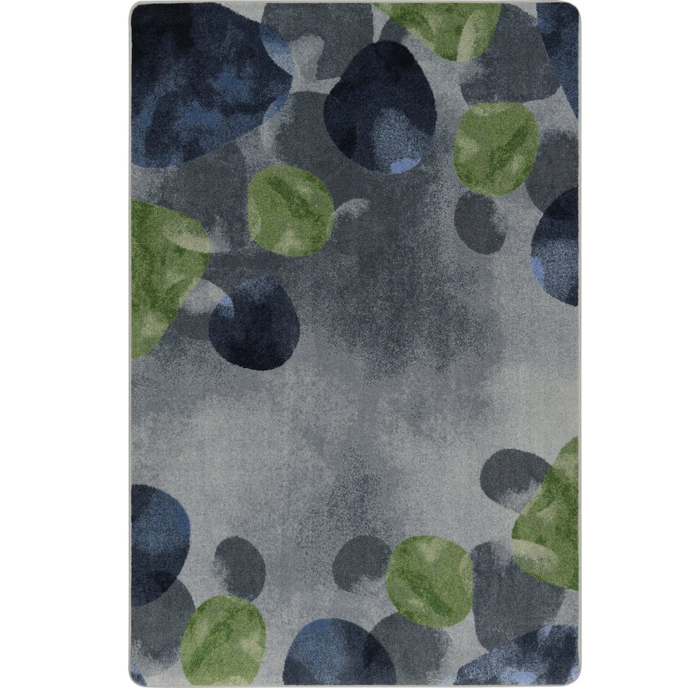 Kid Essentials Riverstone 5'4" x 7'8" Area Rug in Color Gray. Picture 1