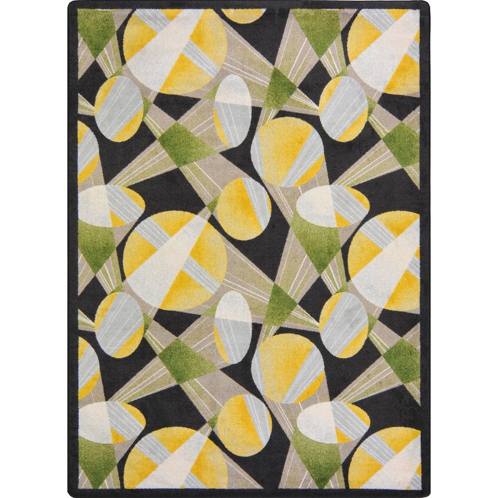 Any Day Matinee Searchlight 3'10" x 5'4" Area Rug in Color Brown. Picture 1