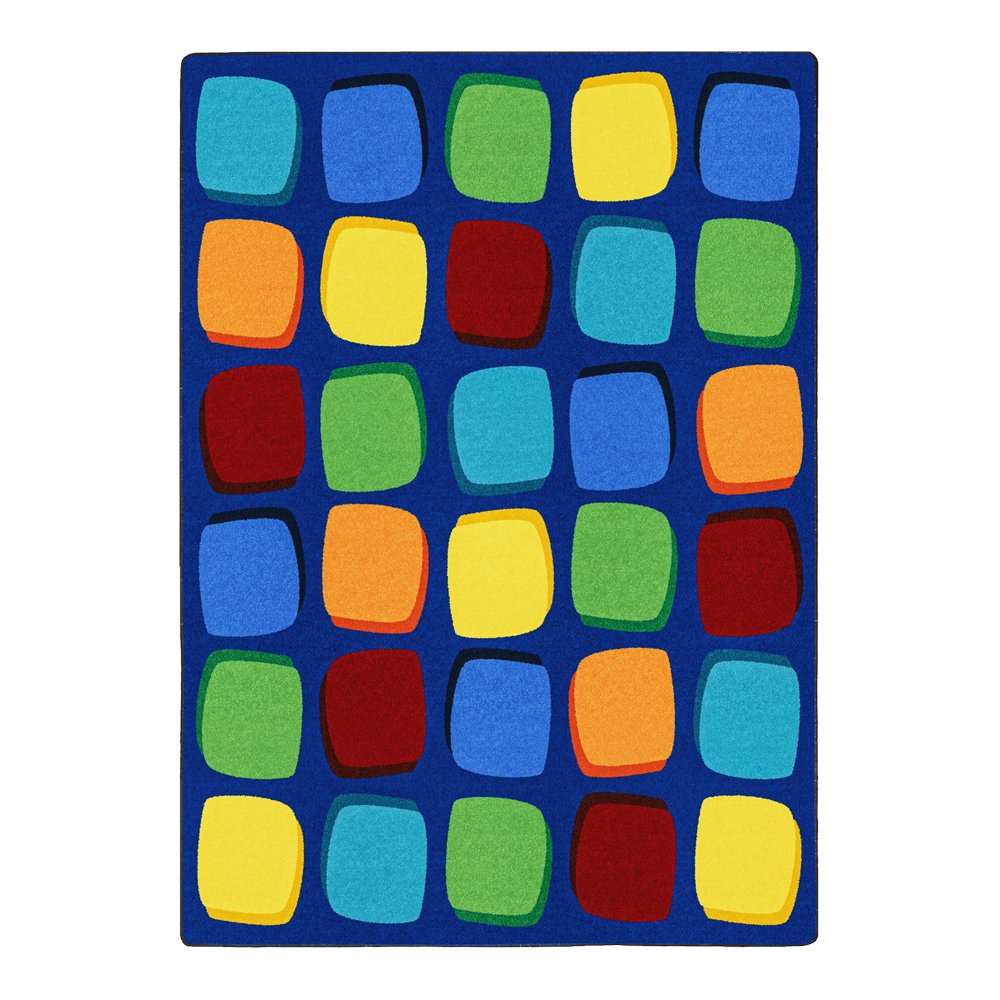 Kid Essentials Seat Yourself 7'8" x 10'9" Area Rug in Color Multi. Picture 1