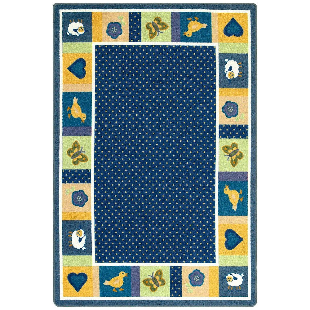 Kid Essentials Seeing Spots 3'10" x 5'4" Area Rug in Color Bold. Picture 1