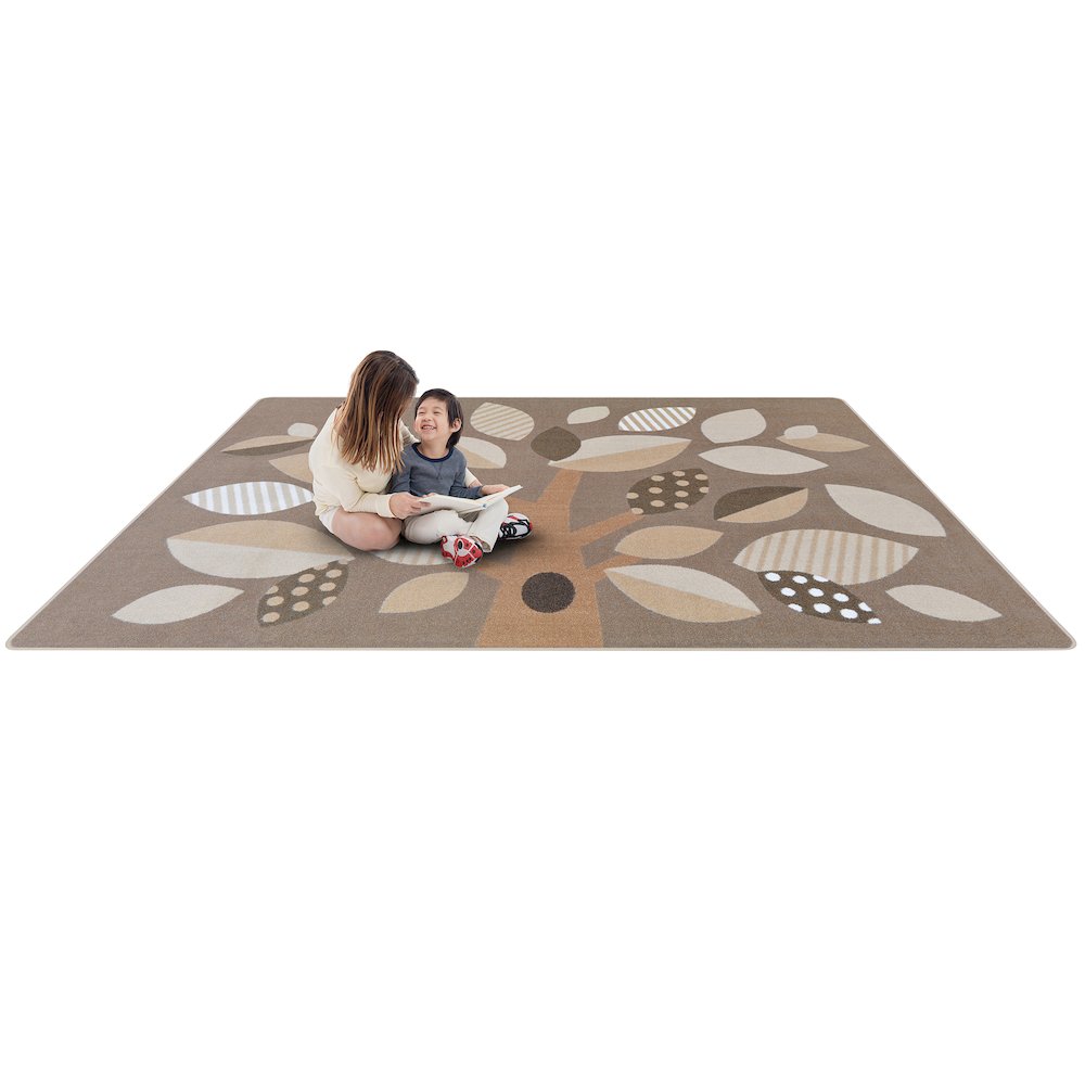 Kid Essentials Shady Grove 10'9" x 13'2" Area Rug in Color Neutral. Picture 5